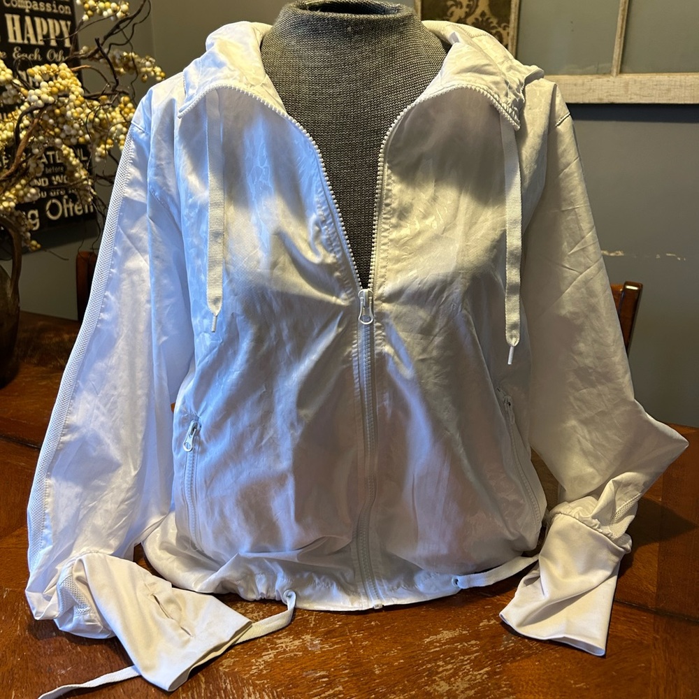 Zyia White Running Bomber jacket